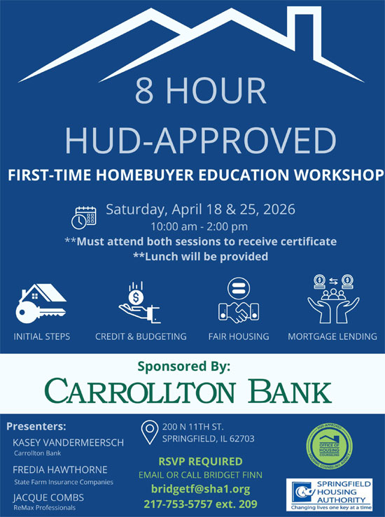 April 18 & 25, 2026 Homebuyer Education Workshop
